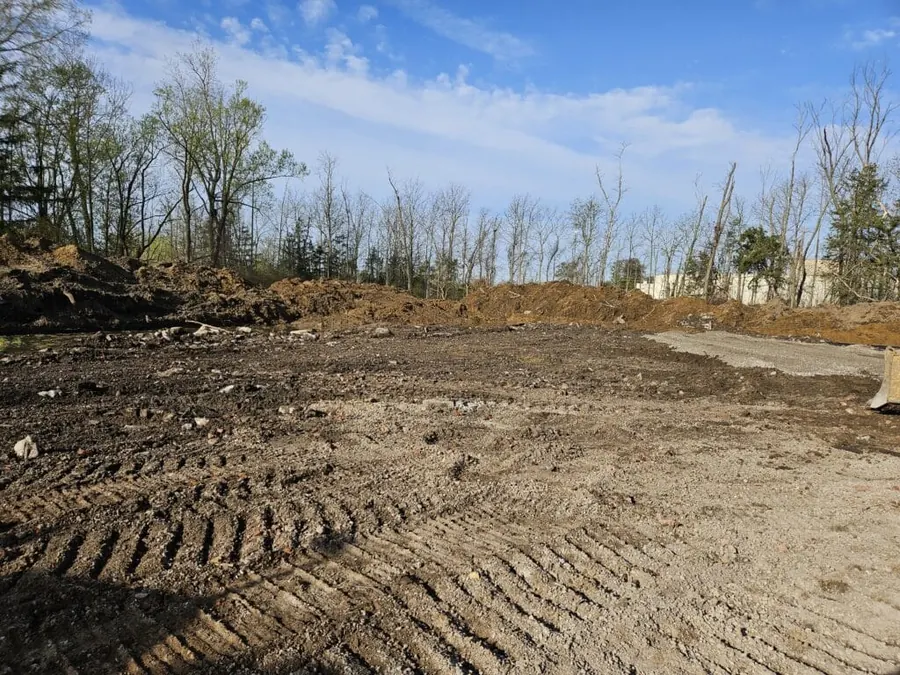 Cleared and graded building lot